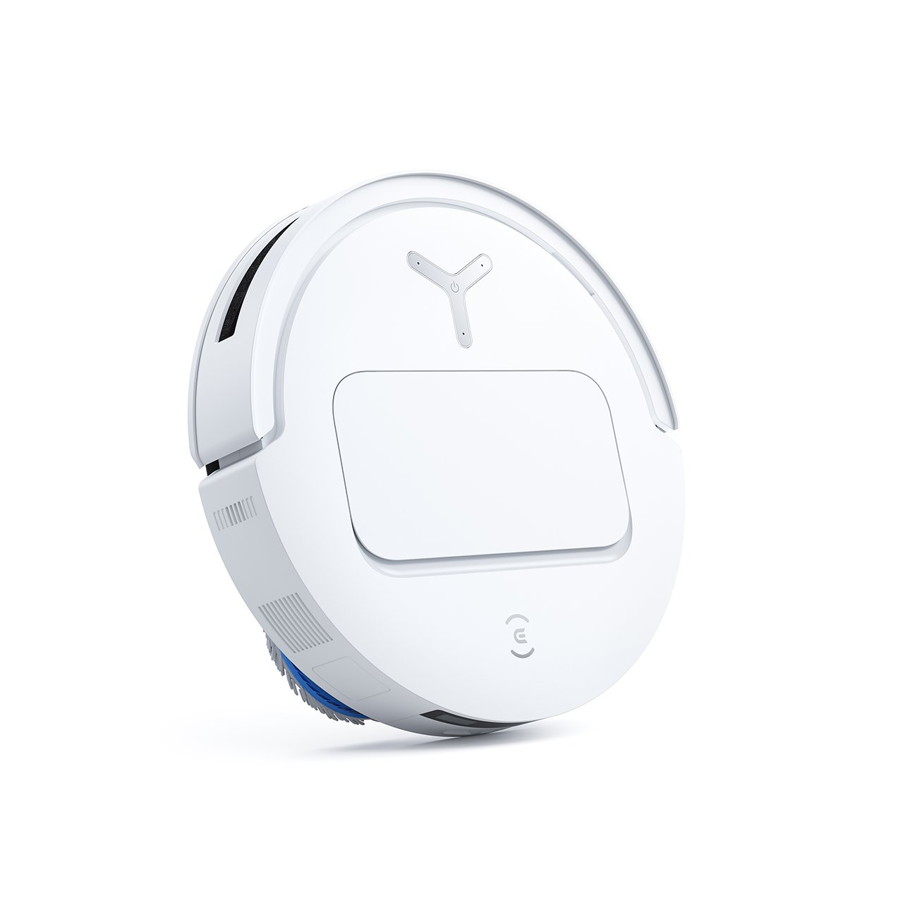 White ECOVACS DEEBOT T50 PRO OMNI robot, three-quarter studio still, no people